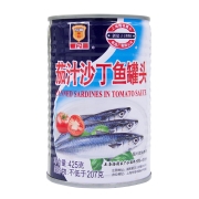 上海梅林 茄汁沙丁鱼 深海鱼肉海鲜罐头425g 中华老字号13.8元