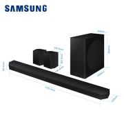 三星 SAMSUNG HWQ930B 9.1.4杜比全景声 DTS-X回音壁 soundbar 家庭影院 天空声道 无线环绕 蓝牙 电视音响