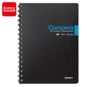 PLUS会员：Comix 齐心 Compera系列 CPA6507 A6纸质笔记本 黑色 单本装
