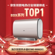 海尔（Haier）3300W超薄双胆速热 家用扁桶电热水器 双镁棒免换 一级能效EC5003-BOOK(U1) 京东小家智能