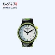 斯沃琪（Swatch）瑞士手表 CELL X SWATCH联名系列 七龙珠之沙鲁 男女石英表 SB01Z401