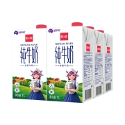 【进口】波兰尼平河全脂牛奶1L*12盒原装进口优蛋白营养早餐奶