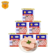 梅林 午餐肉罐头 火腿早餐 火锅毛血旺涮肉食材火锅食材 340g*6 中粮出品（新老包装交替发货）