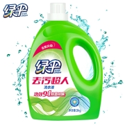 绿伞去污超人除菌除螨洗衣液3kg（玉兰幽香） 深层清洁 中性机洗手洗洗衣液