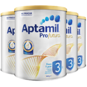 Aptamil 爱他美 4罐装|新西兰爱他美Aptamil白金版配方婴幼儿奶粉3段900g(1-3岁)