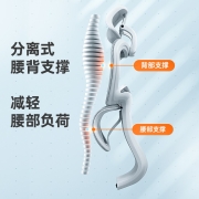 达宝利 S10青少年人体工学椅 中学生学习椅家用初中高中矫姿写字椅靠背转椅座椅网布电脑椅子办公椅可躺 工业灰（地毯垫+刹车轮）