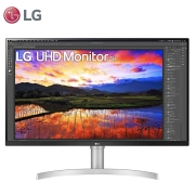 LG 32UN650 31.5英寸 4K显示器 IPS专业显示器 HDR10 设计办公电脑显示屏 内置音箱
