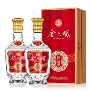 PLUS会员：金六福 鸿运福 50度 浓香型白酒 500ml*2瓶装