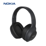 诺基亚 (NOKIA) E1200 无线蓝牙耳机头戴式重低音音乐运动游戏降噪耳麦适用于苹果华为手机超长续航低调黑