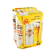 限区域、88VIP：日本KIRIN/麒麟啤酒 一番榨系列 清爽麦芽啤酒 500ml*1组*4罐*5件+凑单