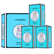 有券的上：Longrich 隆力奇 蛇胆牛奶香皂套装3块装 （内含起泡网）