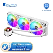 乔思伯（JONSBO）SHADOW•光影360幻彩版 白色 CPU一体式水冷（5V3针神光同步/PWM智能温控/自动流光灯效）