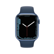 Apple Watch Series 7 智能手表GPS + 蜂窝款45 毫米蓝色铝金属表壳深邃蓝色运动型表带MKJT3CH/A