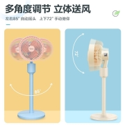 美的（Midea） 空气循环扇家用电风扇空调伴侣节能省电台立两用摇头落地扇卧室客厅轻音低噪循环对流 【低音可遥控】GAF20EQ