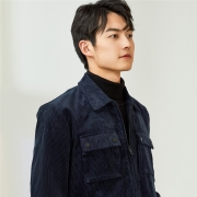 佐丹奴外套男装灯芯绒纯棉工装多口袋夹克外套 01071080