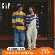 Gap男装秋季2022新款宽松廓形基本款牛仔裤445813弹力休闲长裤潮