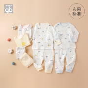 Goodbaby好孩子新品童装儿童套装宝宝男女童长袖儿童套装2件装 浅粉红 100cm