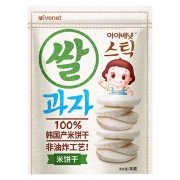 艾唯倪（ivenet） 韩国原装进口 米饼干  儿童宝宝零食 入口易溶 原味 30g