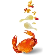 乐事（Lay's）薯片 休闲零食 金黄炒蟹味135克