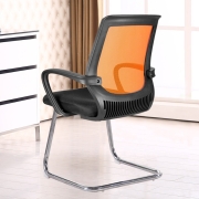欧奥森 电脑椅 弓形网布座椅 职员会议椅 家用人体工学椅子 电竞直播椅 办公椅 Q103-11-黑橙弓形109元 (需用券)