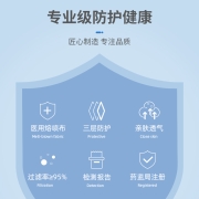 恒助莫兰迪医用外科口罩一次性医用成人三层黑白彩色口罩 白色50片