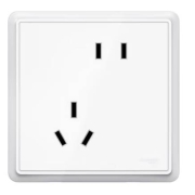 预售、PLUS会员：Schneider Electric 施耐德电气 智意系列 A3E426N_10FSA 错位10A五孔插座 10只套装 经典白色*4件