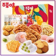 Be&Cheery 百草味 糕点饼干礼盒1425g/13袋整箱宿舍充饥网红零食健康早餐面包