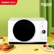 格兰仕(Galanz) 宇宙厨房系列空气炸微波炉900W加热不锈钢内胆变频微烤一体机D90F25MSXLDV-DR(W0) 素雅白