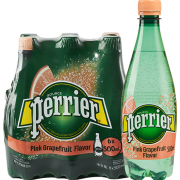 限地区：perrier 巴黎水 气泡矿泉水 西柚味 500ml*6瓶*2件+凑单