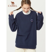 骆驼（CAMEL） 骆驼运动情侣同款抓绒卫衣秋冬新款连帽衫女休闲套头衫男潮流 J0W2XO6920，薰衣草紫，情侣款 M