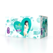 帮宝适Pampers清新帮拉拉裤大码L104片(9-14kg)婴儿尿不湿柔软透气