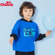 Chiaus 雀氏 男童拼袖连帽卫衣
