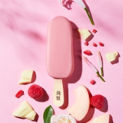 伊利 巧乐兹绮炫水蜜桃味巧克力脆层覆盆子酸奶口味雪糕冰淇淋冰激凌冷饮鲜奶冰淇淋 65g*5支/盒