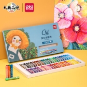 deli 得力 72089 缤纷色彩系列 重彩油画棒 48色