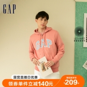 Gap男女装情侣LOGO法式圈织软卫衣853131秋季连帽开衫外套无性别
