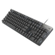 logitech 罗技 K845 104键 有线机械键盘 黑色 ttc红轴 单光