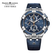 艾美（MAURICE LACROIX）瑞士手表男 AIKON系列多功能计时石英男表 AI1018-SS001-432-4