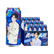 雪花啤酒（Snowbeer）勇闯天涯 superX 500ml*12听 整箱装 王一博定制款 中秋送礼