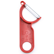 维氏(VICTORINOX)瑞士军刀 土豆削皮器 瓜果刨皮器刨皮刀多功能瑞士进口削皮刀水果刮皮刀 7.6073（红）