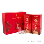泸州老窖 特曲 浓香型白酒 52度500ml*2瓶 双支礼盒装(新老包装随机发货) 中秋节送礼