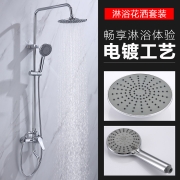 莱尔诗丹( Larsd) N016全铜龙头三出水淋浴花洒套装空气增压花洒淋浴喷头套装