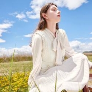 3COLOUR 三彩 女士马甲无袖外套 D373N1019W3006