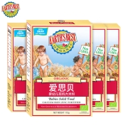 爱思贝(EARTH’S BEST) 宝宝钙铁锌米粉 地球世界婴幼儿辅食米糊 高铁有机大米粉175g*4（辅食添加初期）