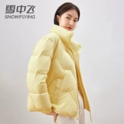 雪中飞 女士 轻暖鹅绒 短款羽绒服