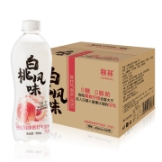 秋林（Qiulin）秋林苏打水 白桃味 气泡水 0糖 果味汽水饮料 450ml*12瓶 整箱