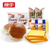 桃李 南瓜吐司酵母面包 组合装6袋540g