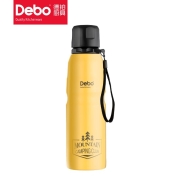 Debo 德铂304不锈钢男女车载运动健身茶杯750ML 黄色
