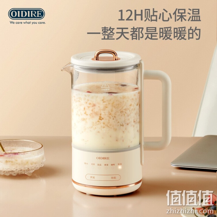 德国 OIDIRE 养生壶 煮茶器煮茶壶烧水壶电水壶热水壶玻璃煮茶壶烧水壶恒温保温办公室迷你养生杯 ODI-YSH33多功能养生壶 升级款【带滤网】