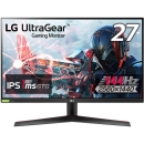 LG 无焰游戏监视器 UltraGear 27GN800-B 27 英寸/WQHD (2560 x 1440) /IPS 非光泽/144hz/1ms (GTOG) /G-SYNC 兼容，FreeSync 高级 /HDR/HDMI×2、DP