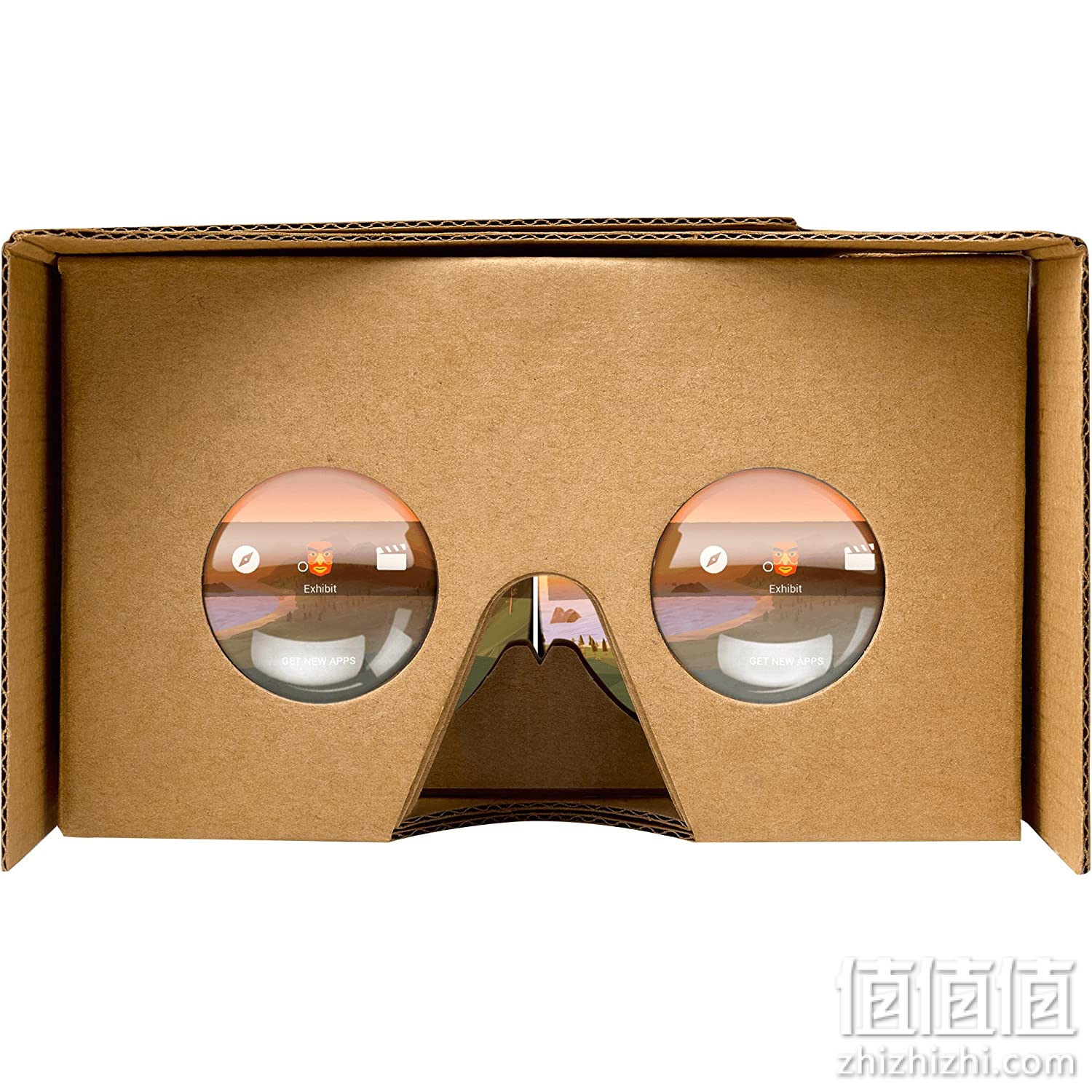 Google Cardboard viewer 可穿戴 Android 4.1 或更高版本，或 iOS 8.0 或更高版本——棕色87002823-01 2 件装 棕色